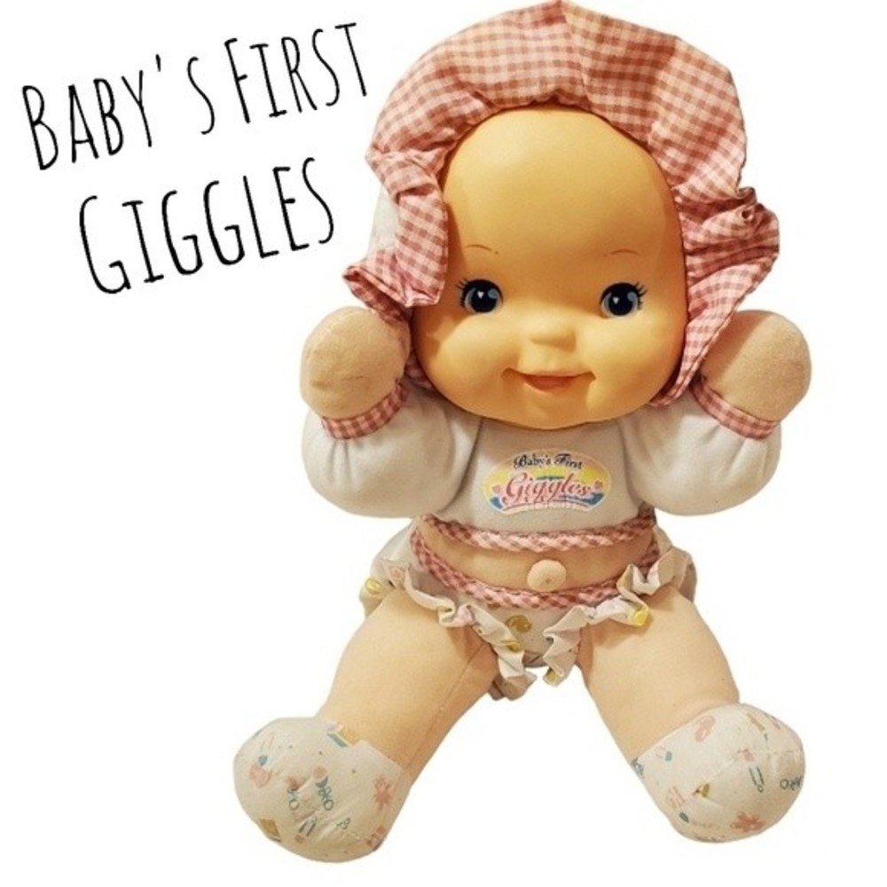 Goldberger Giggles Belly Button Doll Toy Vintage